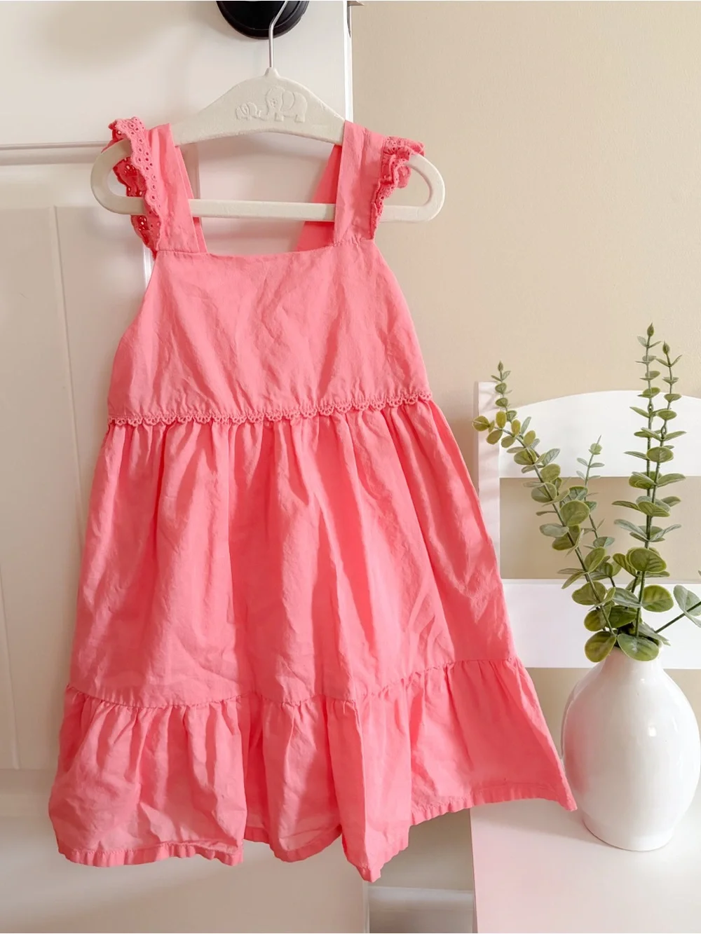 OshKosh B'gosh Coral Pink Sundress with Lace-Trim Straps